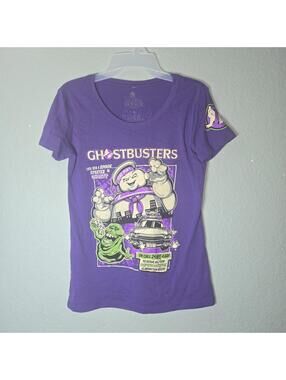 Universal Studios Halloween Horror Nights 2024 Ghostbusters Purple Shirt sz M